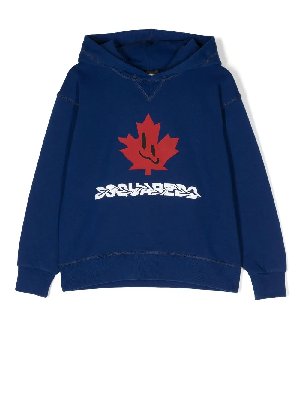

Dsquared2 Kids logo-print cotton hoodie - Blue