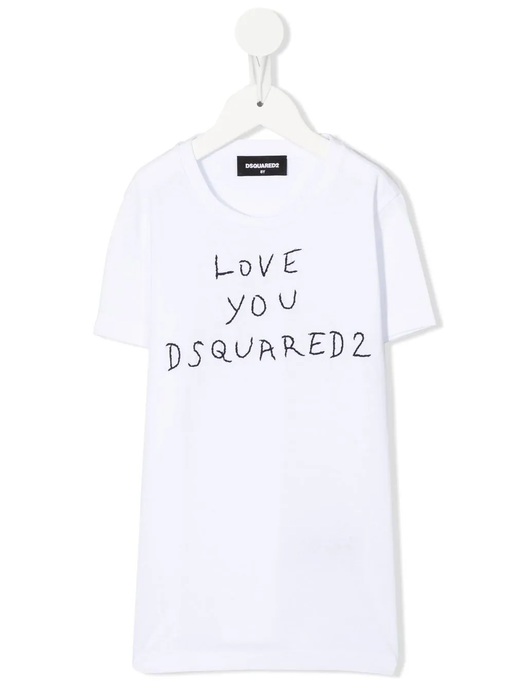 

Dsquared2 Kids playera con eslogan bordado - Blanco