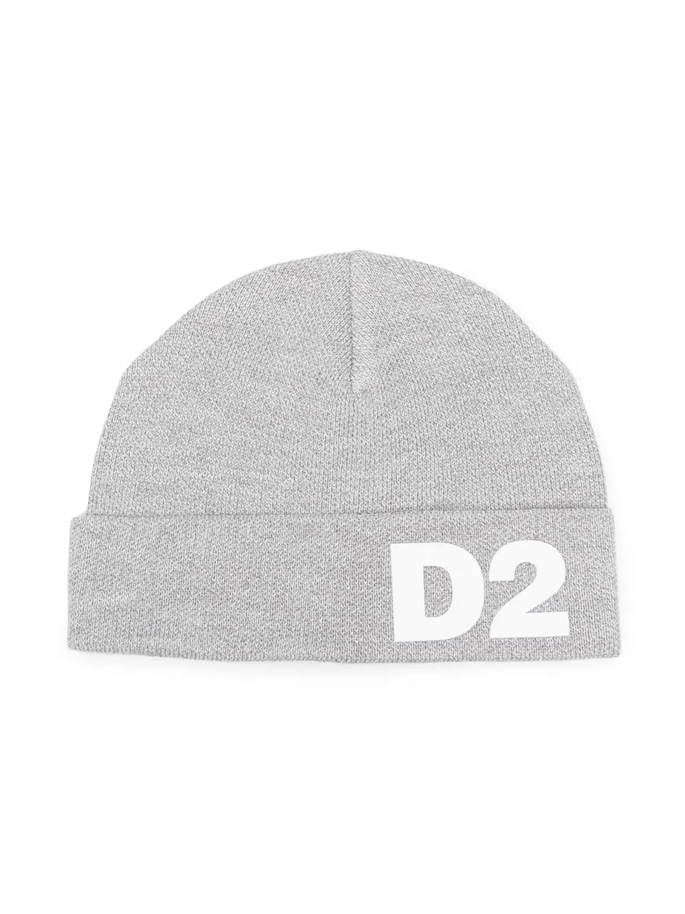 

Dsquared2 Kids gorro de tejido fino con logo estampado - Gris