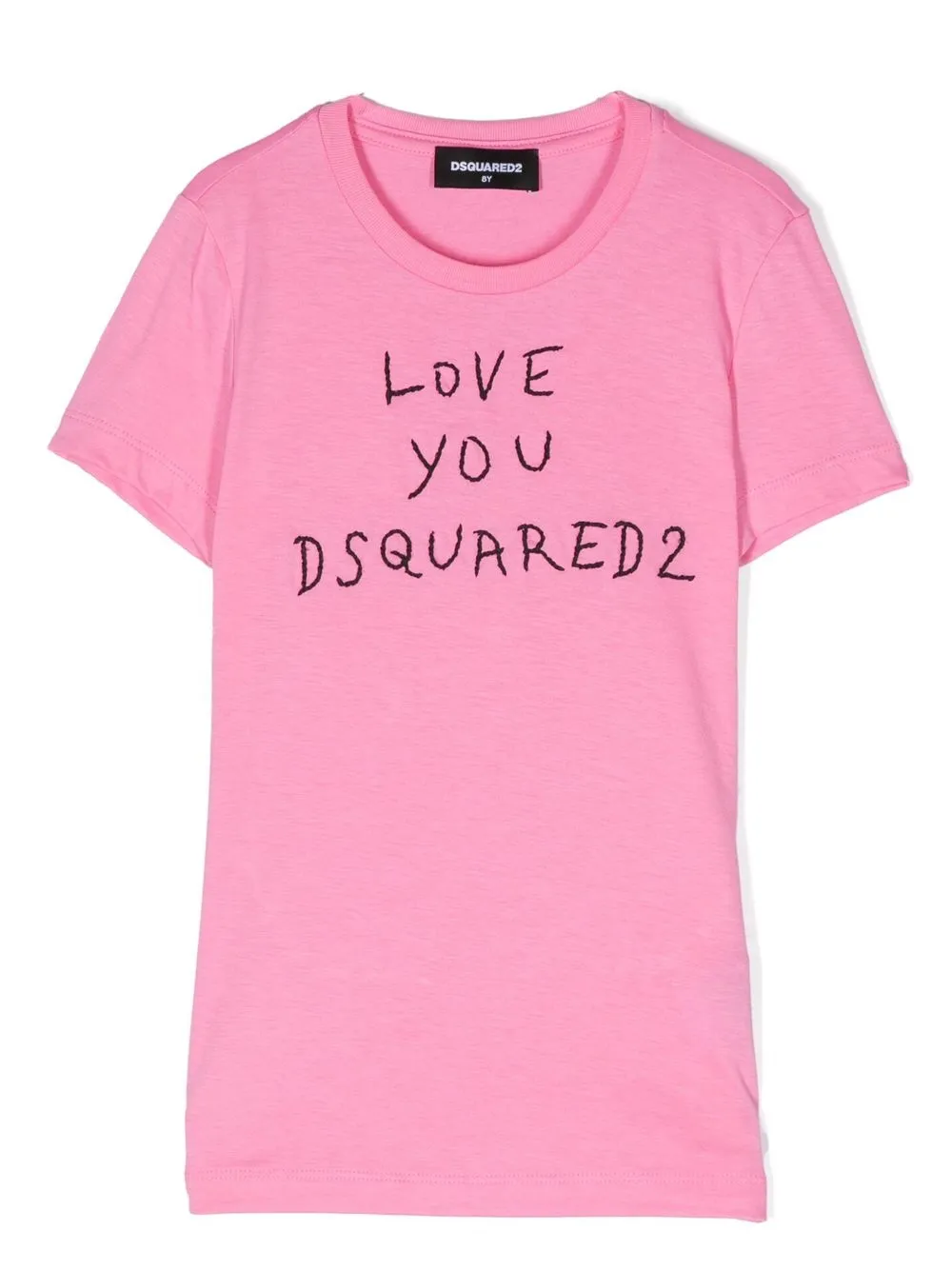 

Dsquared2 Kids playera con eslogan estampado - Rosado