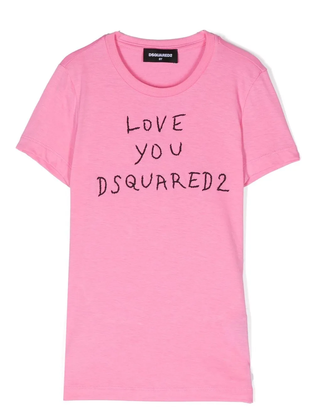 

Dsquared2 Kids slogan-print T-shirt - Pink