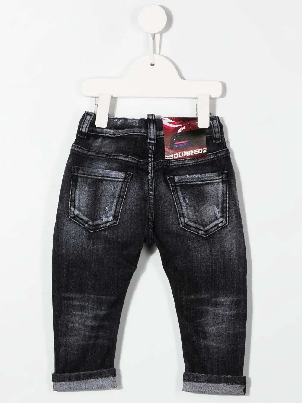 Dsquared2 Kids Jeans met logopatch - Grijs