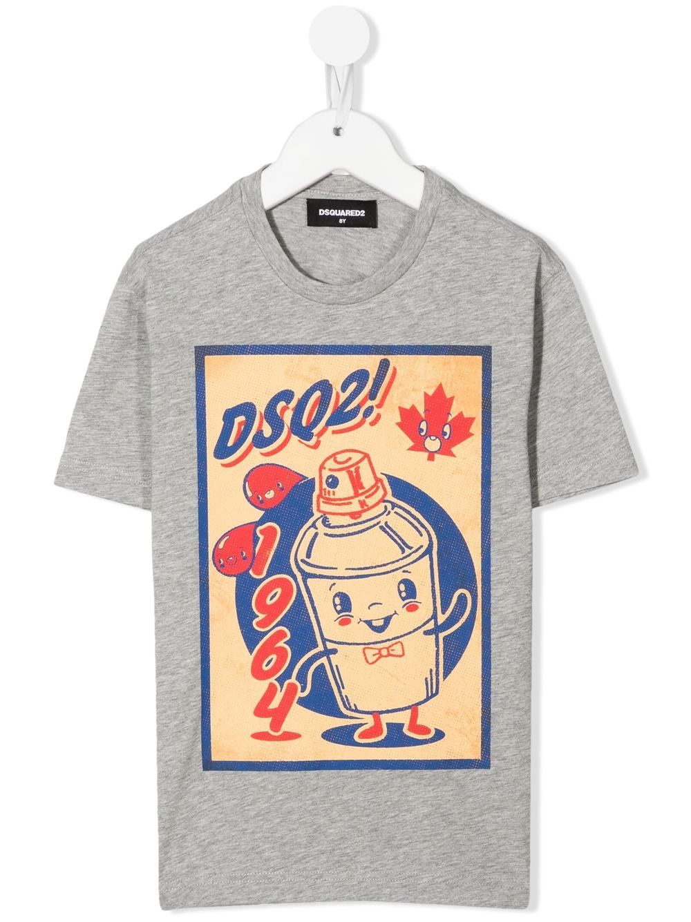 DSQUARED2 KIDS graphic-print cotton T-shirt - Grey