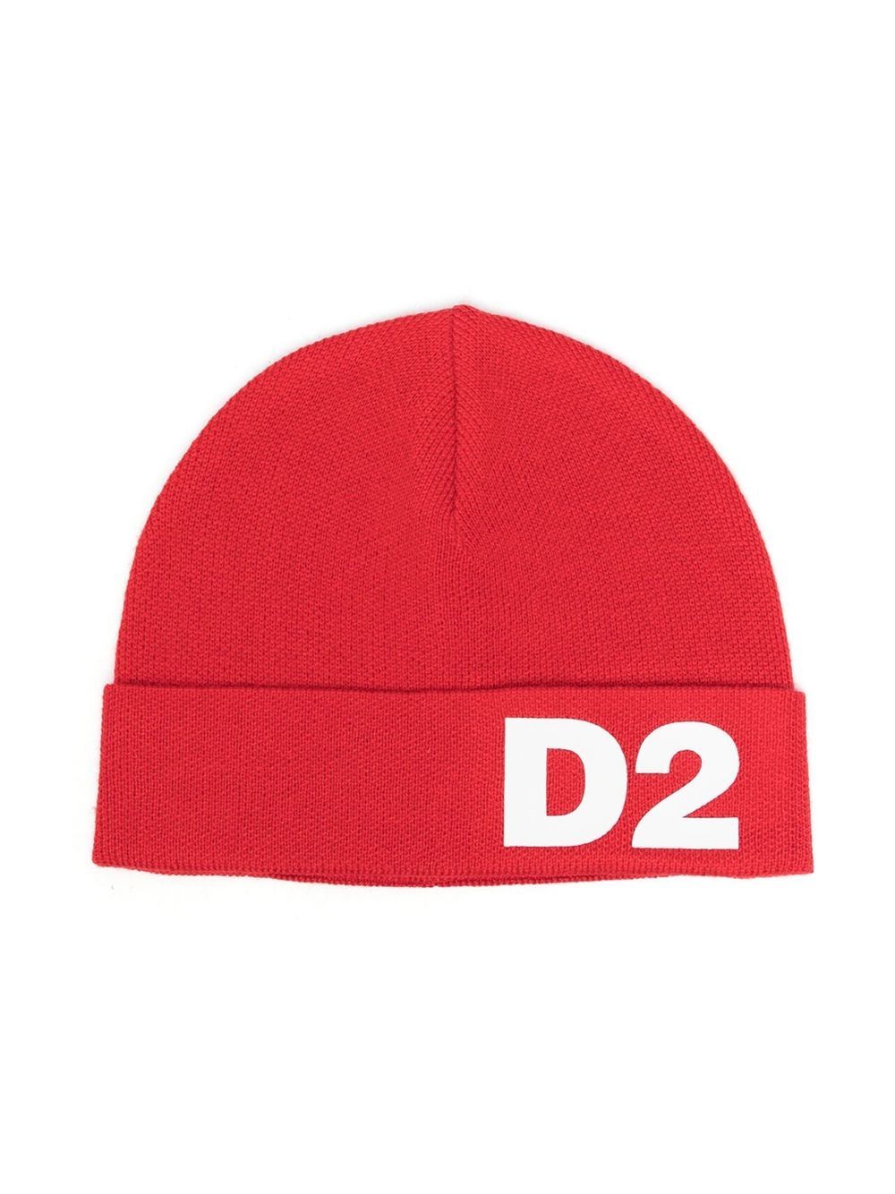 DSQUARED2 KIDS logo-print knitted hat