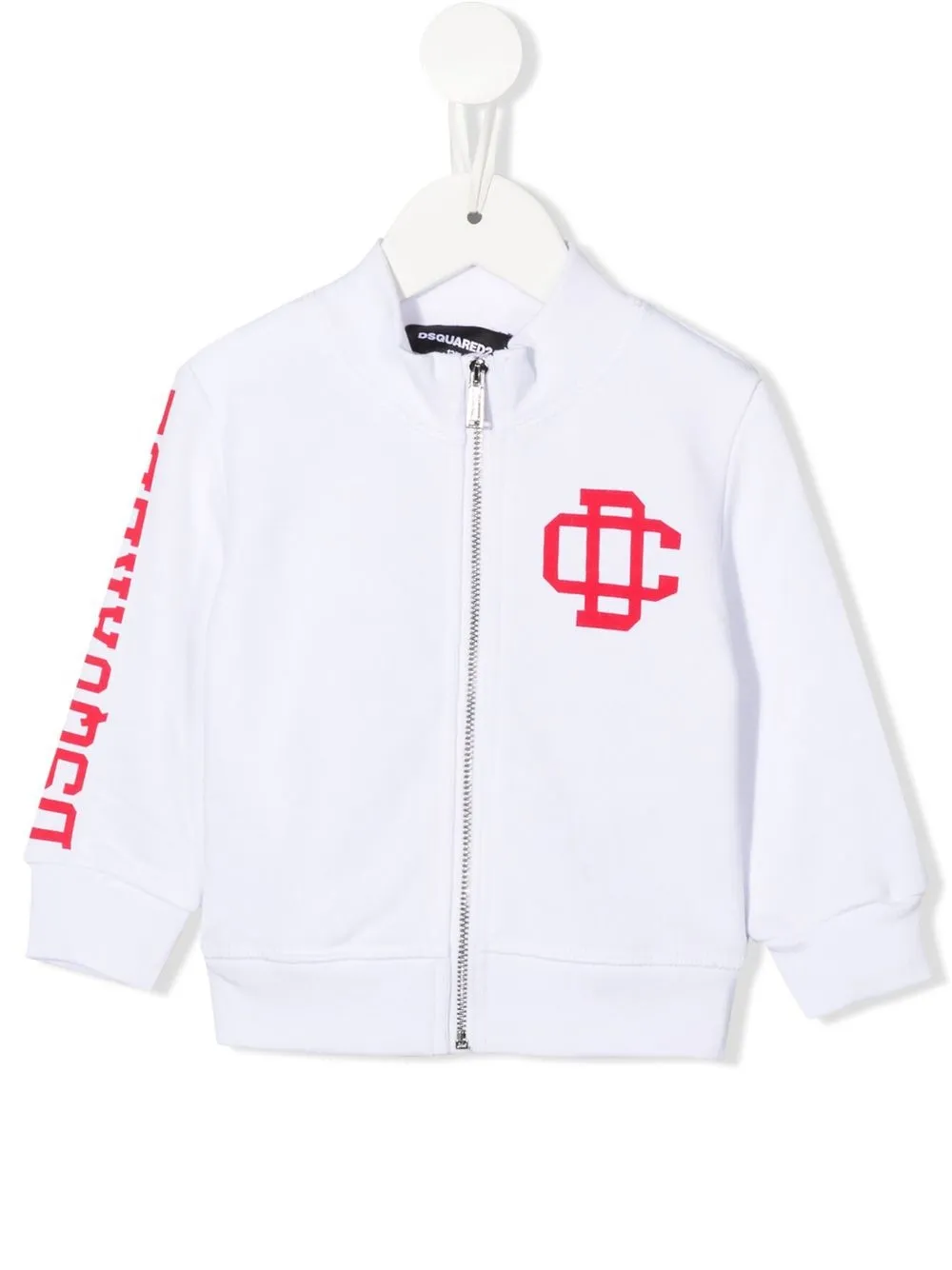 

Dsquared2 Kids chamarra deportiva con logo estampado - Blanco