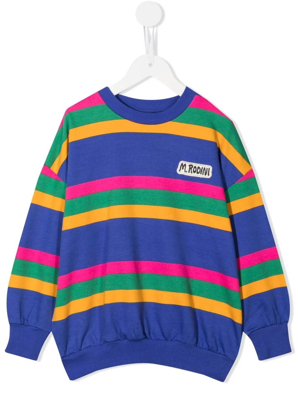 

Mini Rodini sudadera con parche del logo - Azul
