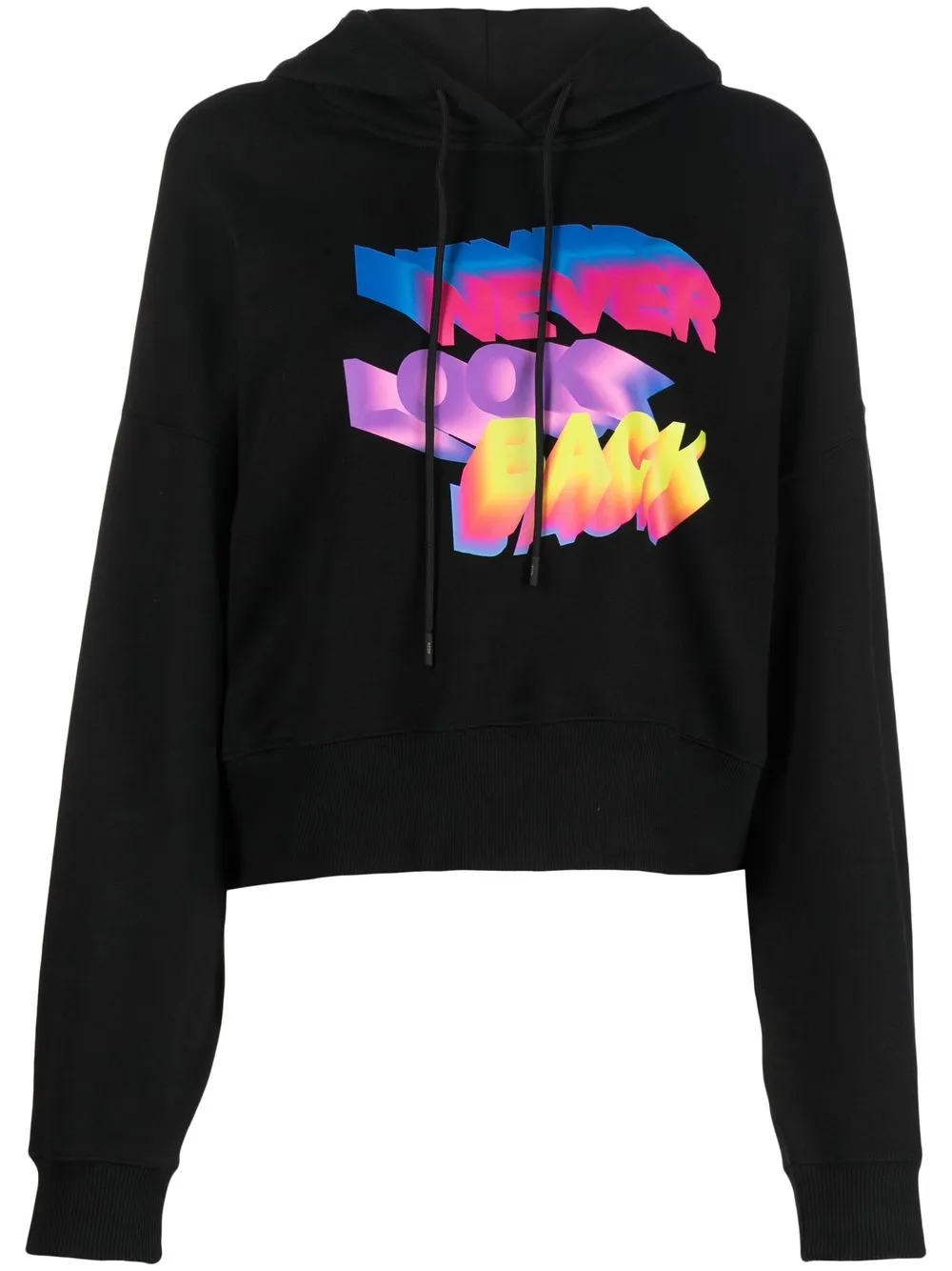 

MSGM hoodie con eslogan estampado - Negro