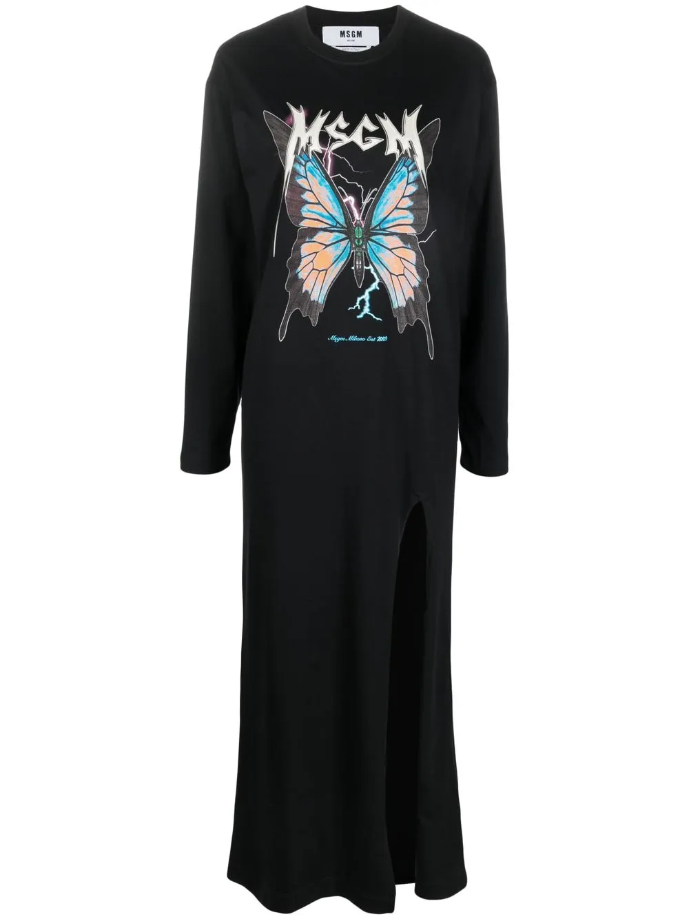 

MSGM graphic-print T-shirt dress - Black