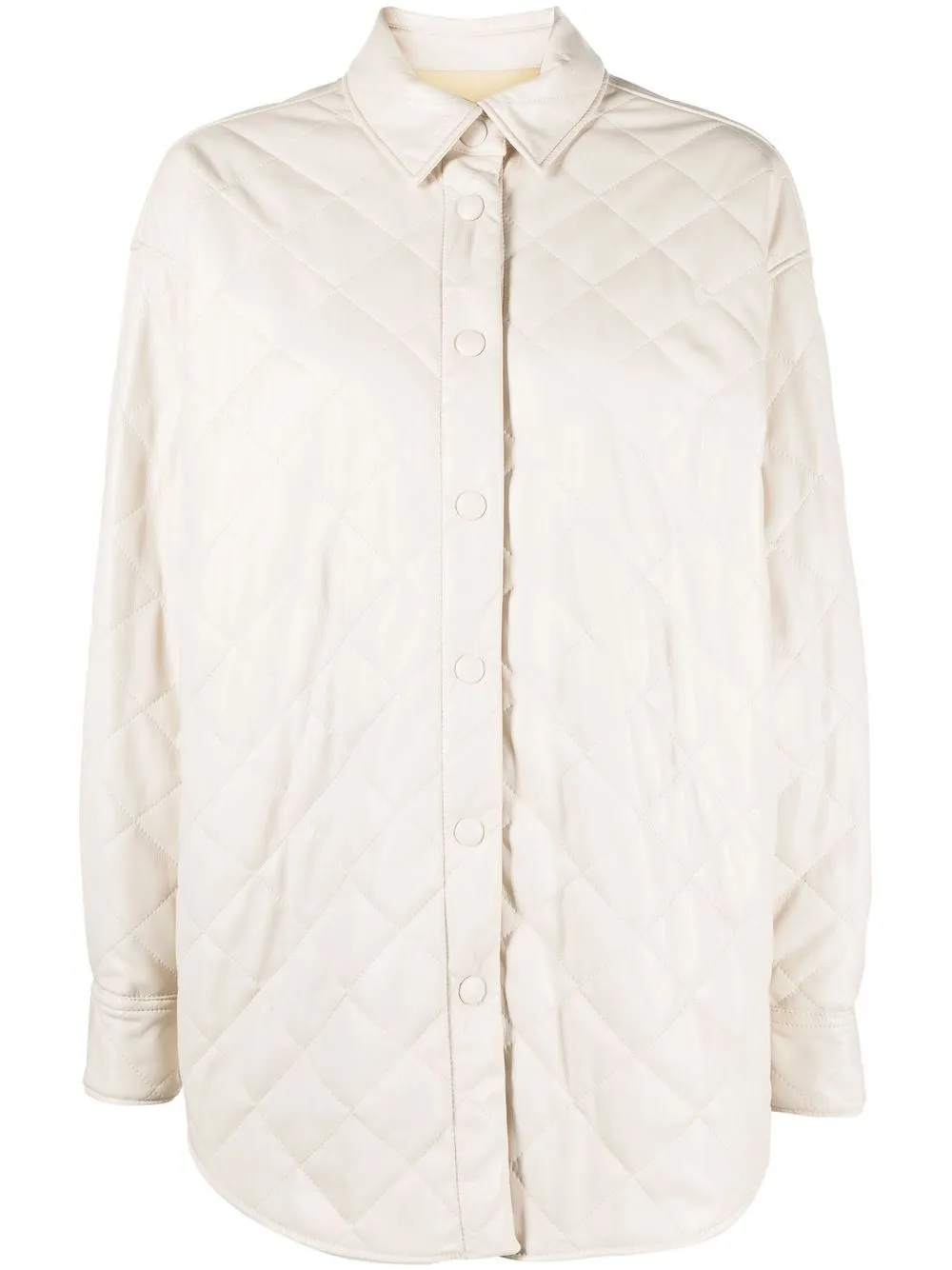 

MSGM padded quilted shirt jacket - Neutrals