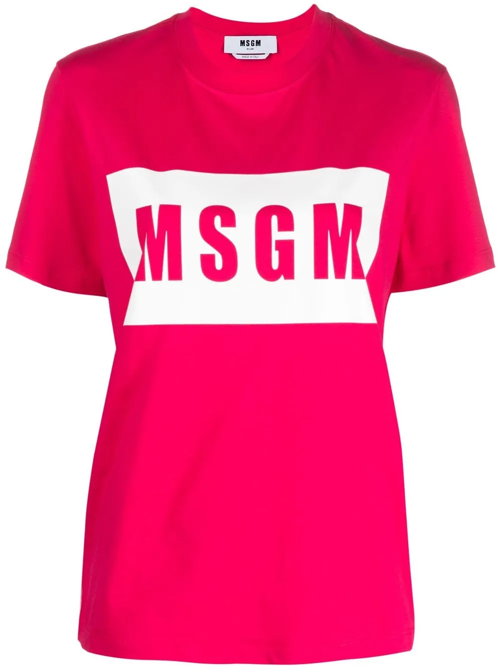 

MSGM playera manga corta con logo estampado - Rosado