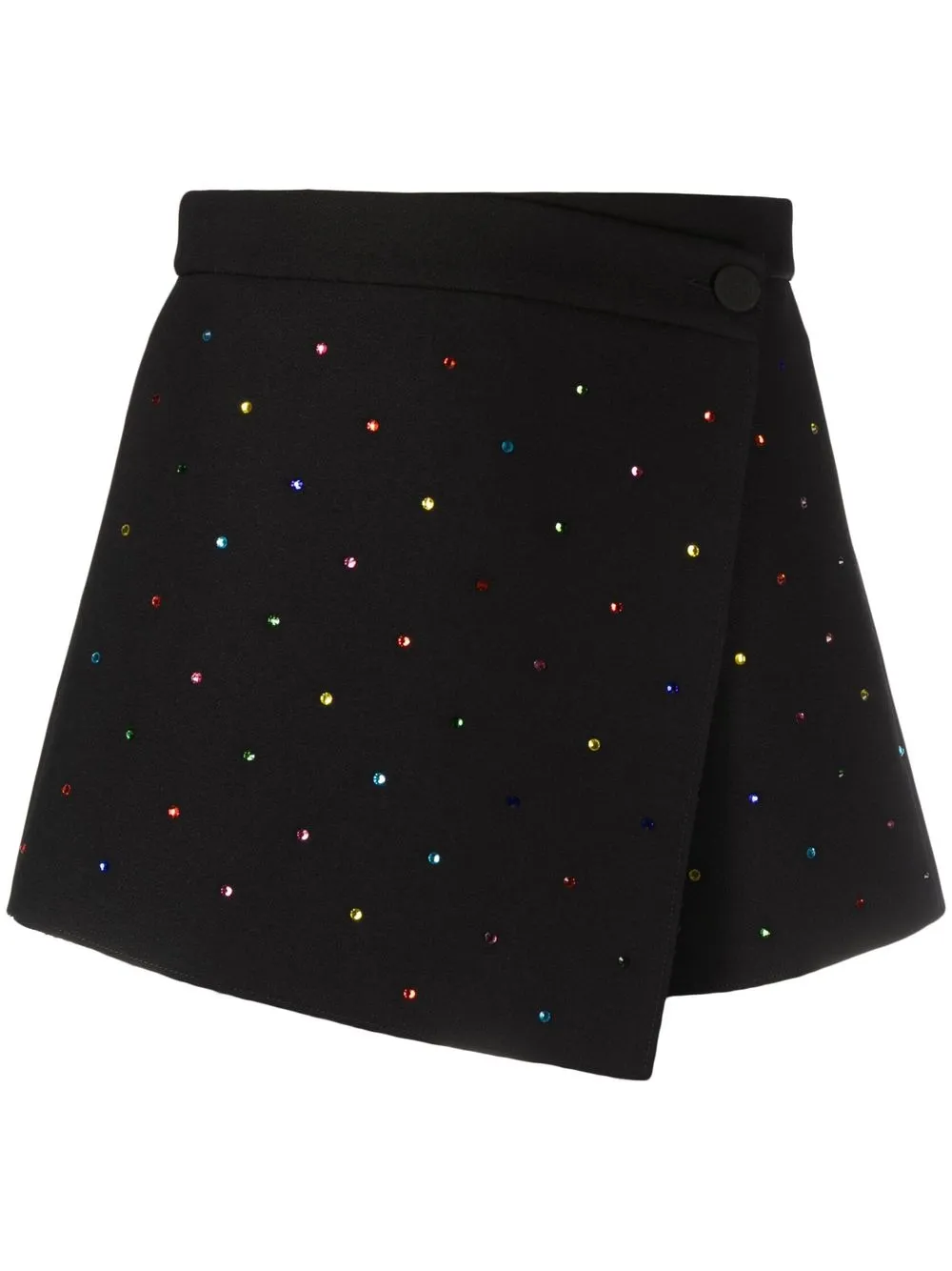 

MSGM crystal-embellished detail shorts - Black