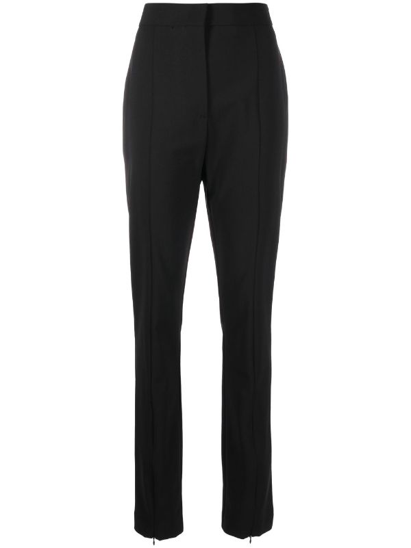 Buy Forever New Dark Grey Slim Fit High Rise Trousers for Womens Online   Tata CLiQ