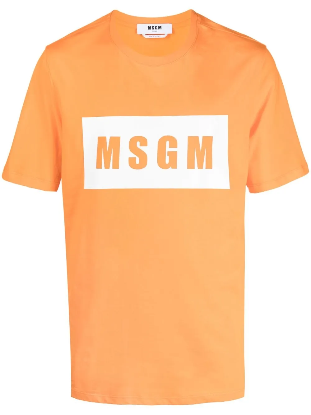 

MSGM playera con logo estampado - Naranja