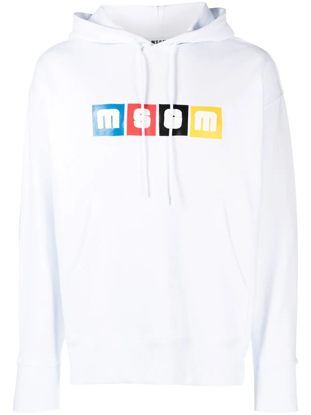 

MSGM hoodie con logo estampado - Blanco
