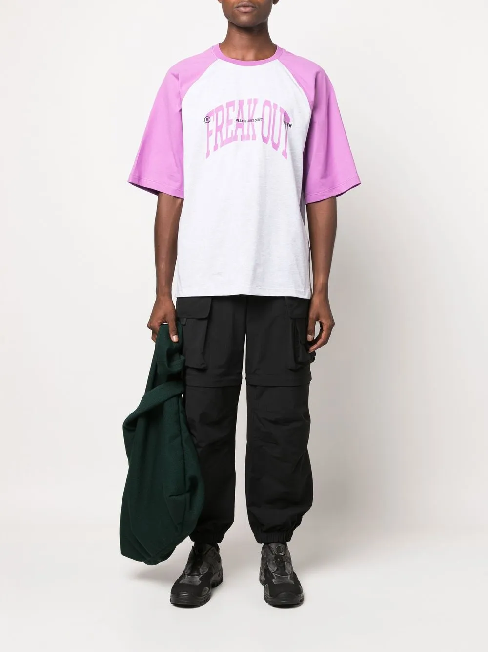MSGM T-shirt met tekst - Grijs
