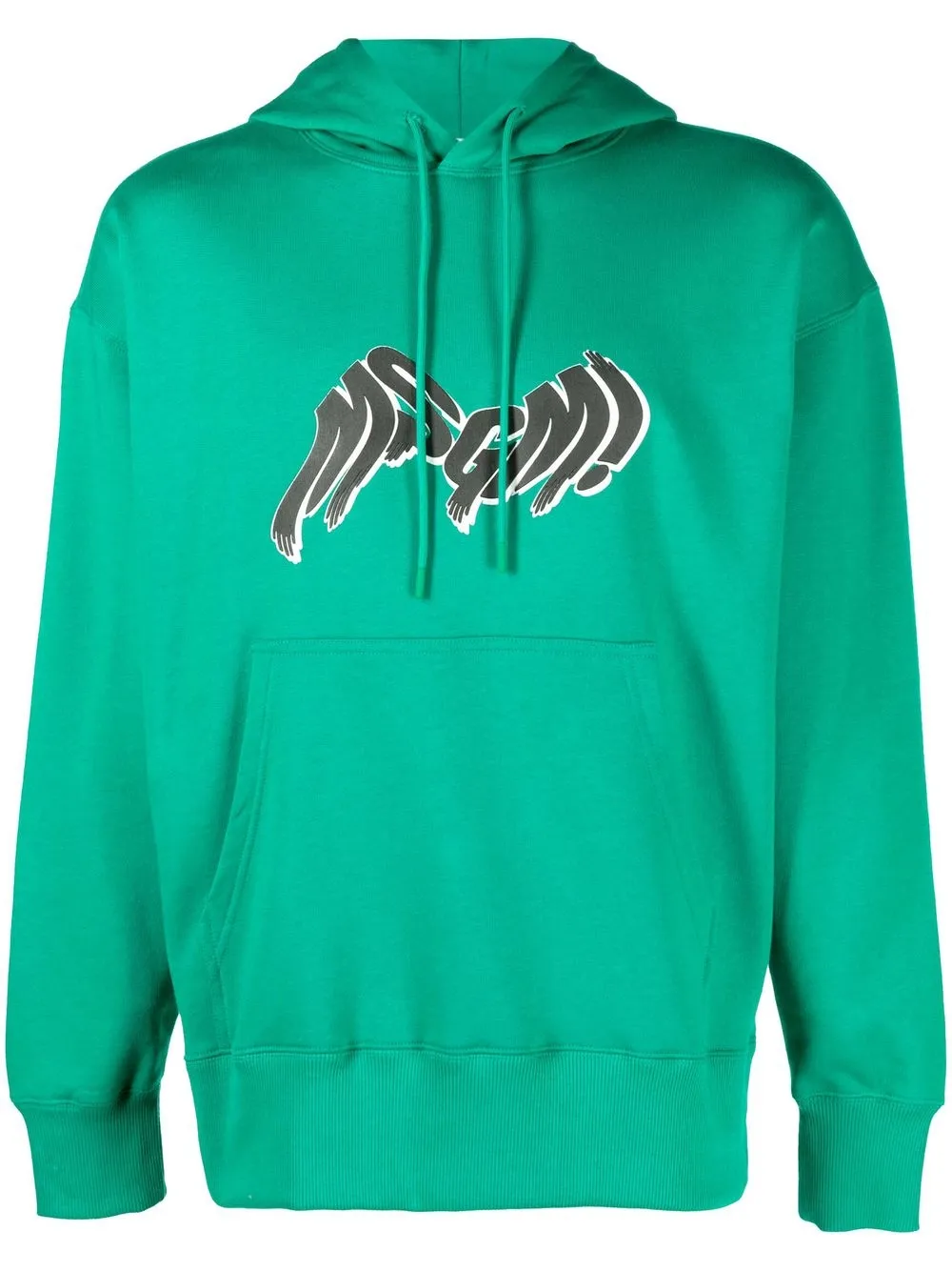 

MSGM hoodie con logo estampado - Verde