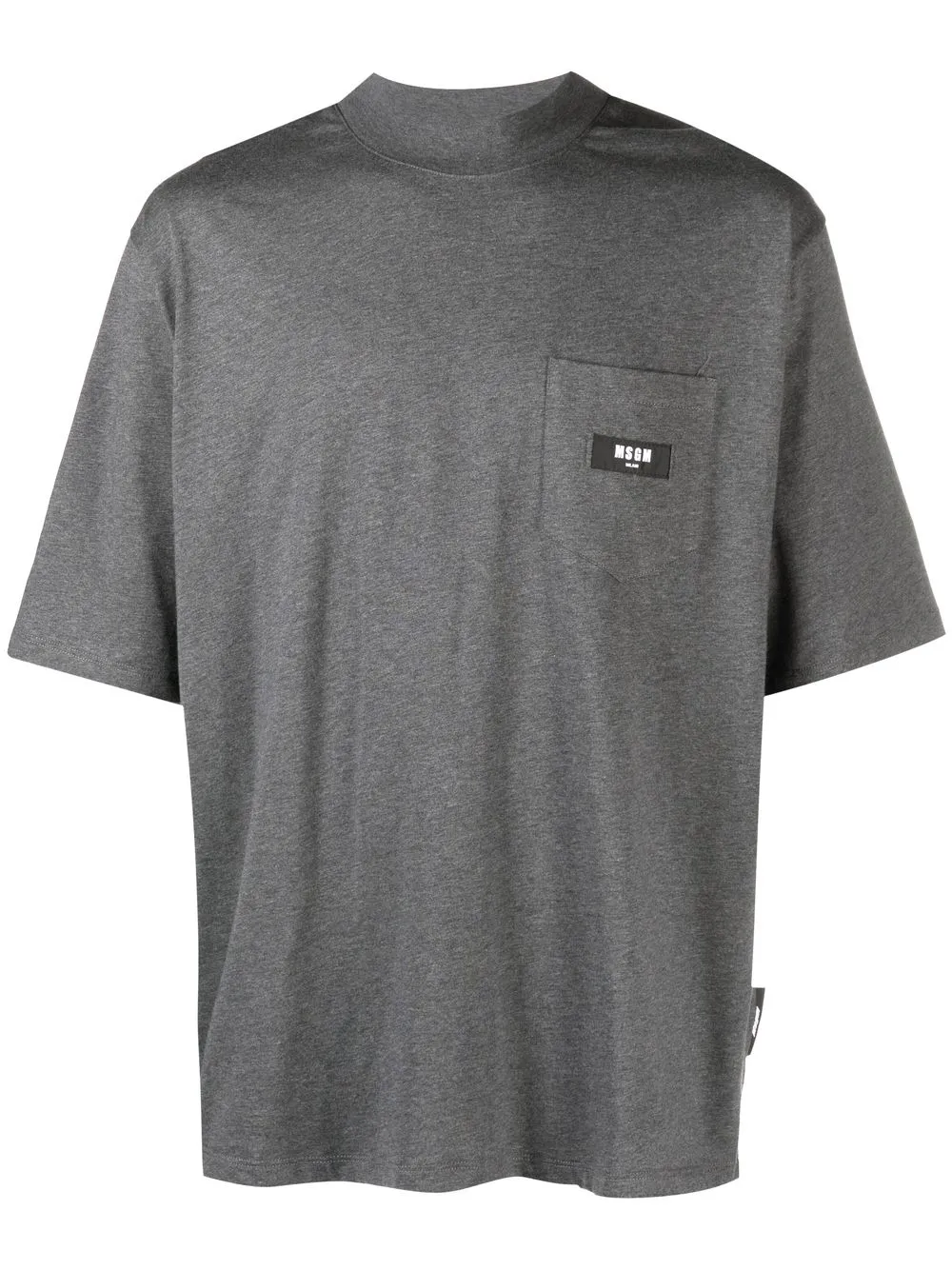 

MSGM playera con parche del logo - Gris