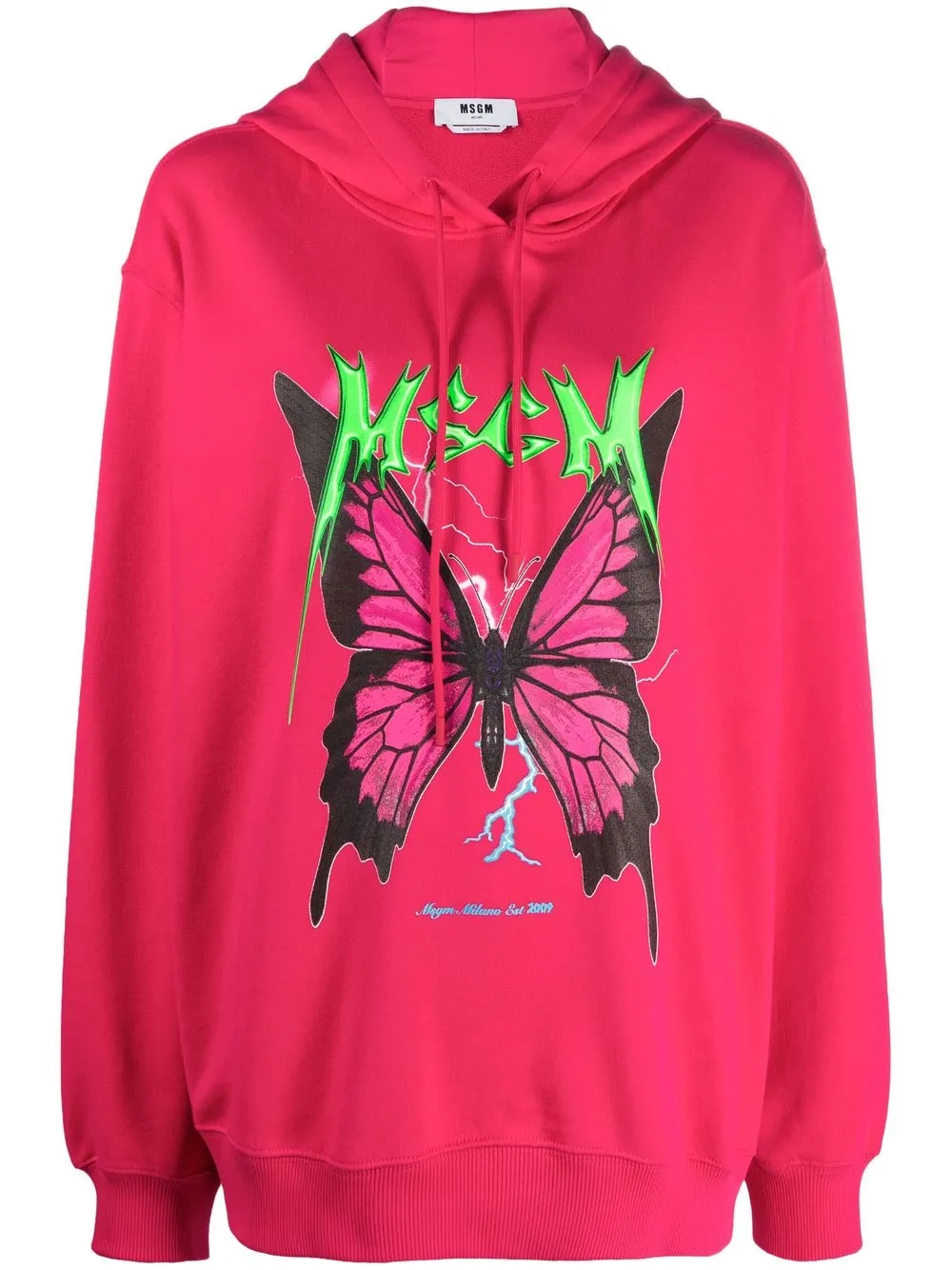 

MSGM hoodie con estampado gráfico - Rosado