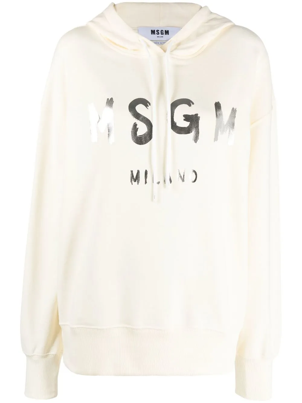 

MSGM hoodie oversize con logo estampado - Neutro