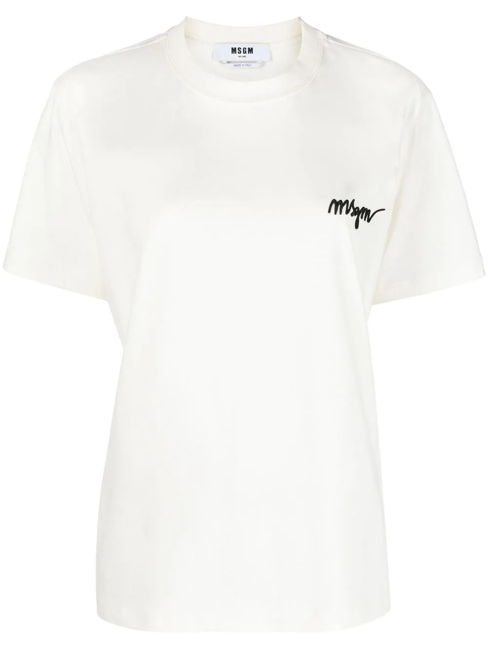 

MSGM playera con logo bordado - Neutro