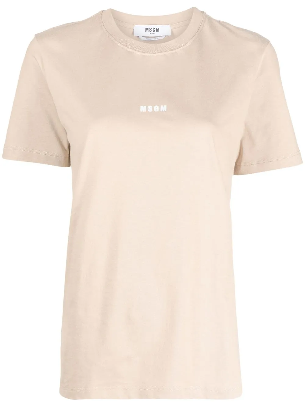 

MSGM logo-print short-sleeved T-shirt - Neutrals