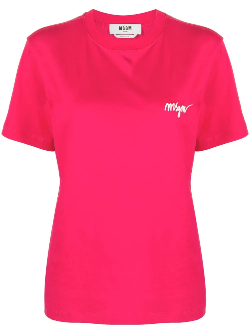 

MSGM playera con logo bordado - Rosado