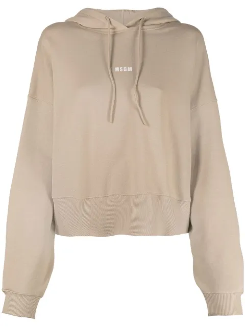 MSGM logo-print drawstring hoodie