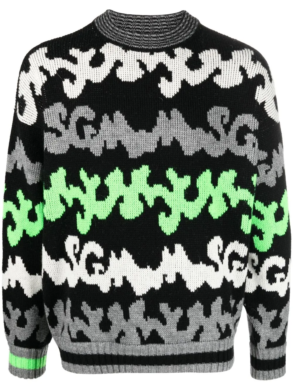 

MSGM logo-print crew-neck jumper - Black