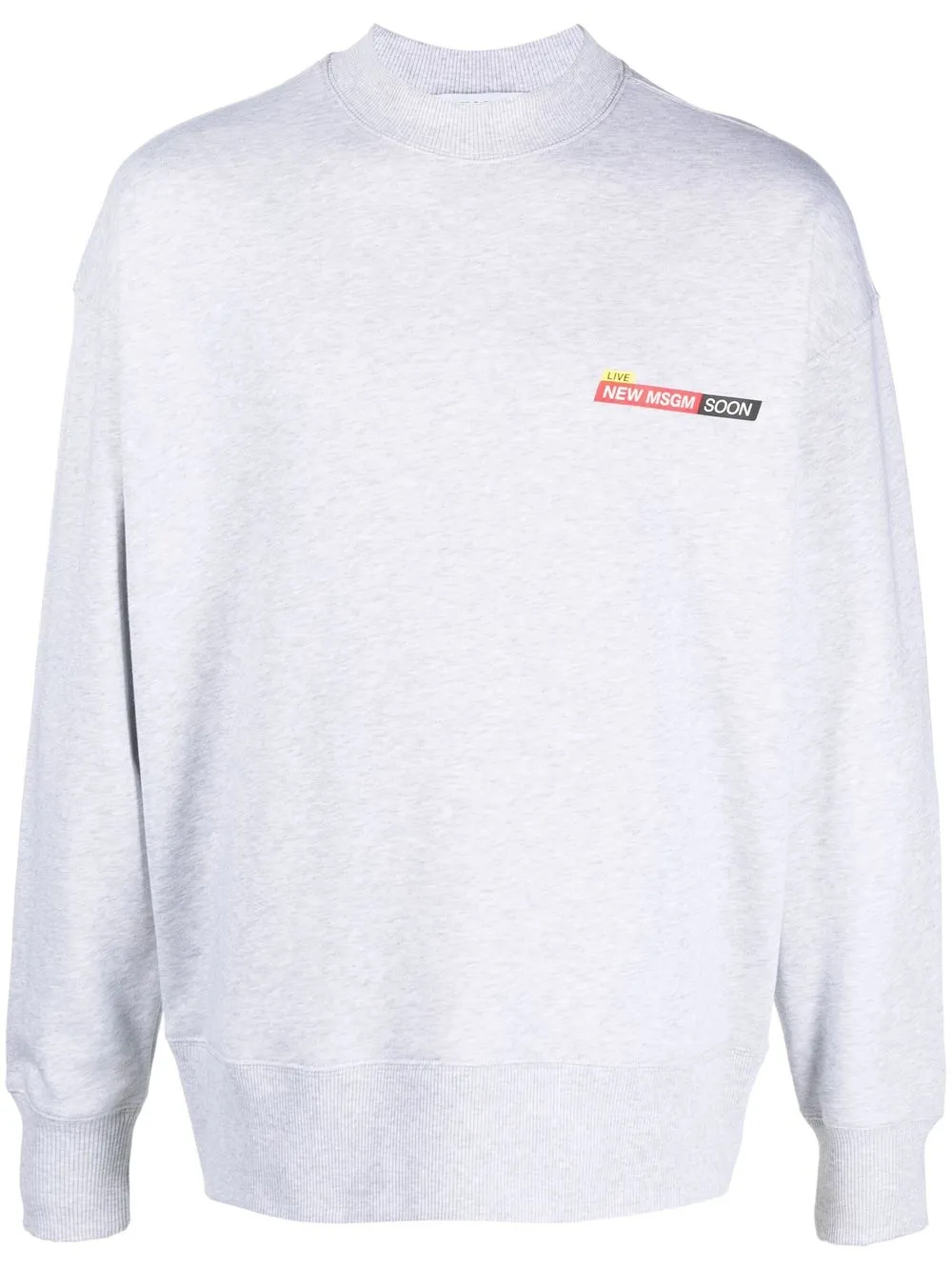 

MSGM sudadera con logo estampado - Gris