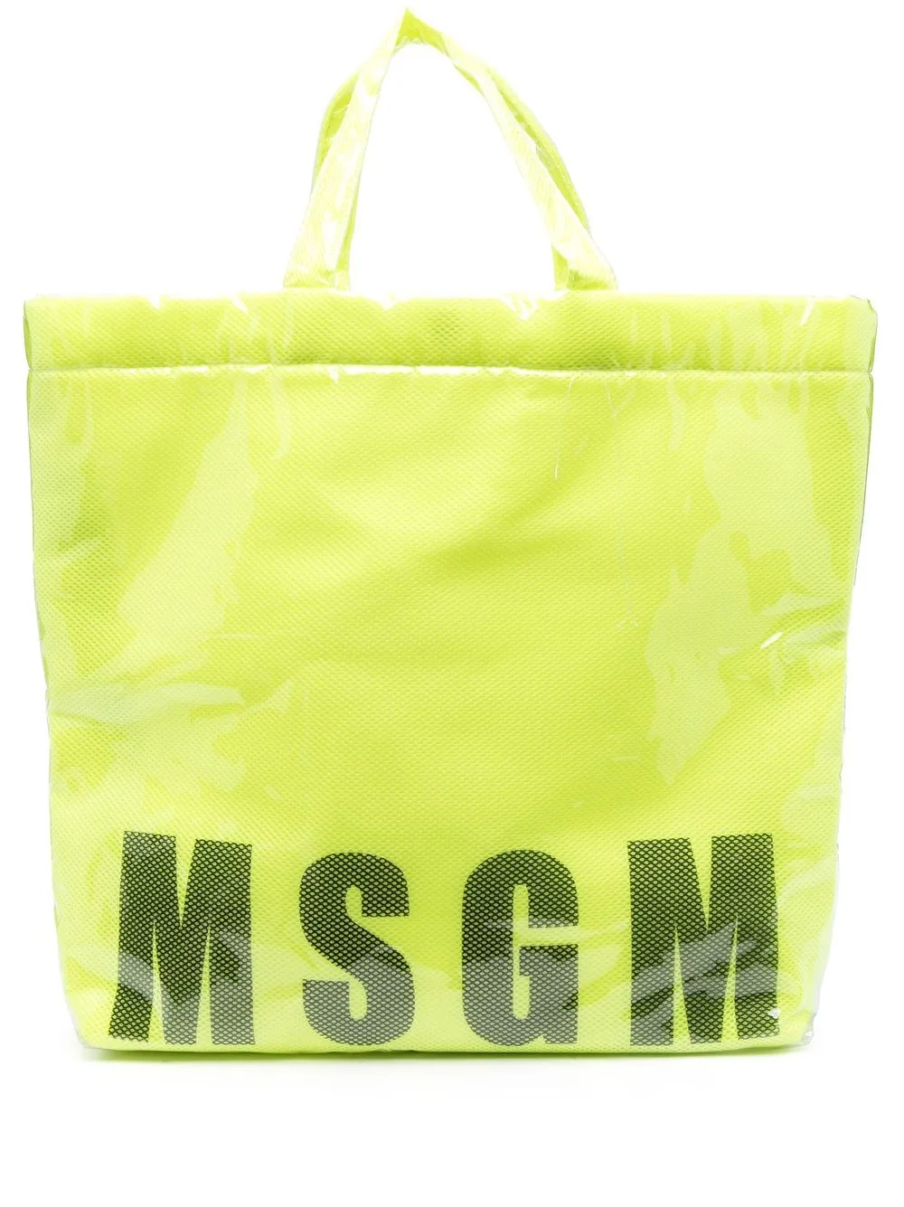 

MSGM logo-print tote bag - Yellow