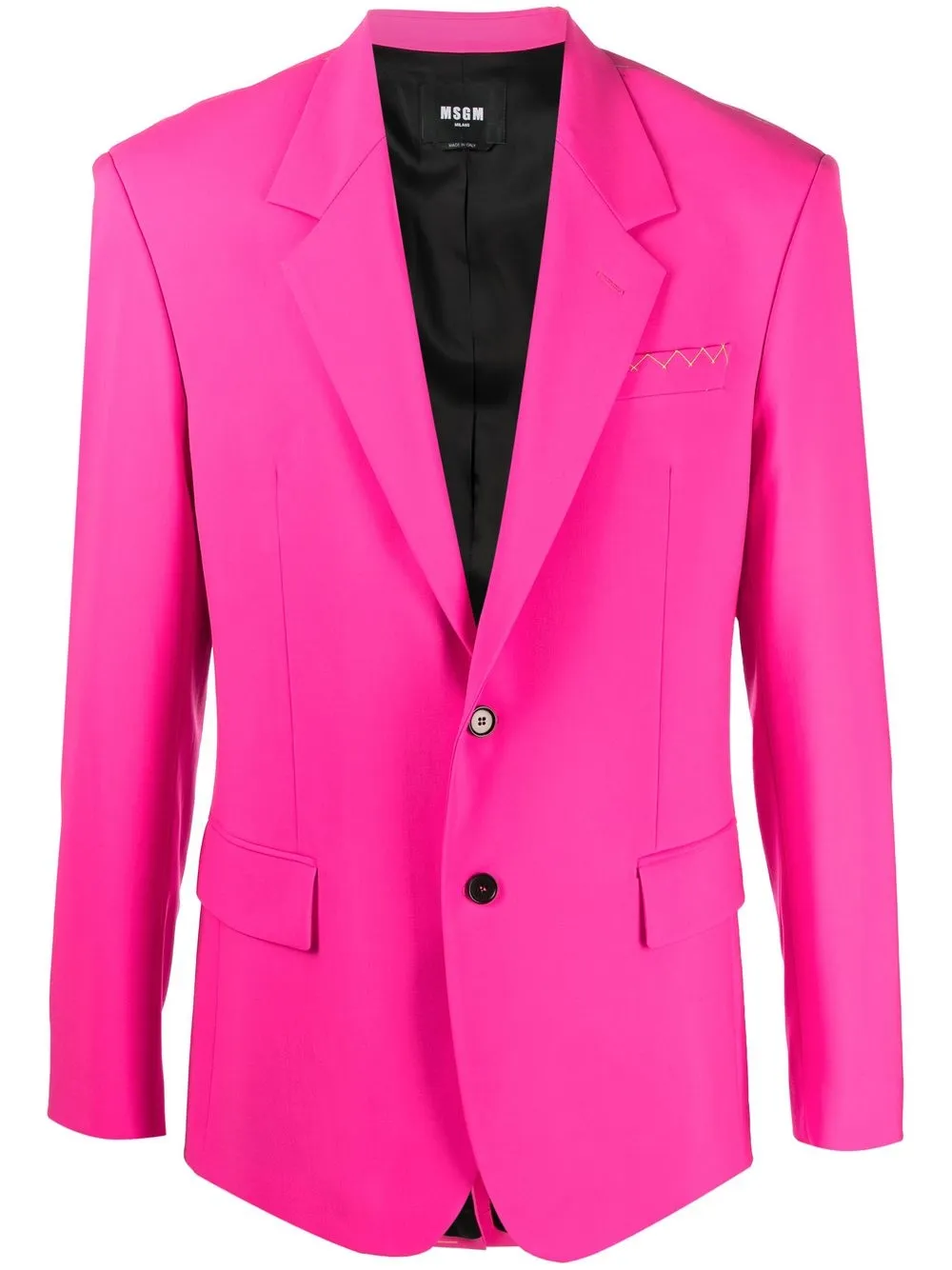 

MSGM single-breasted virgin-wool blazer - Pink