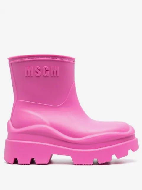 MSGM lug-sole rain boots
