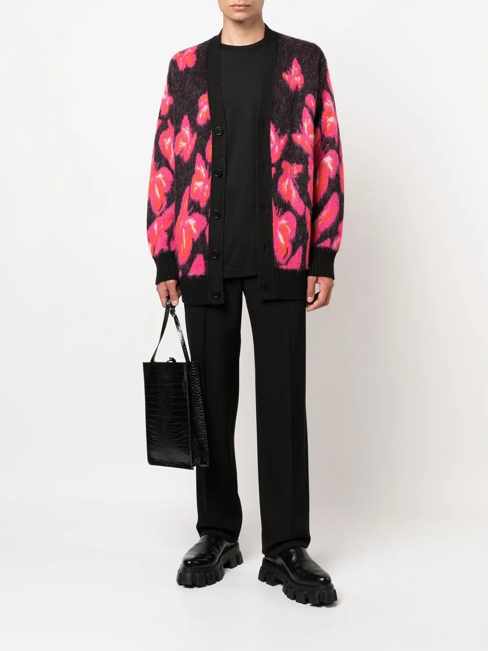 MSGM Vest met vlinderprint - Zwart