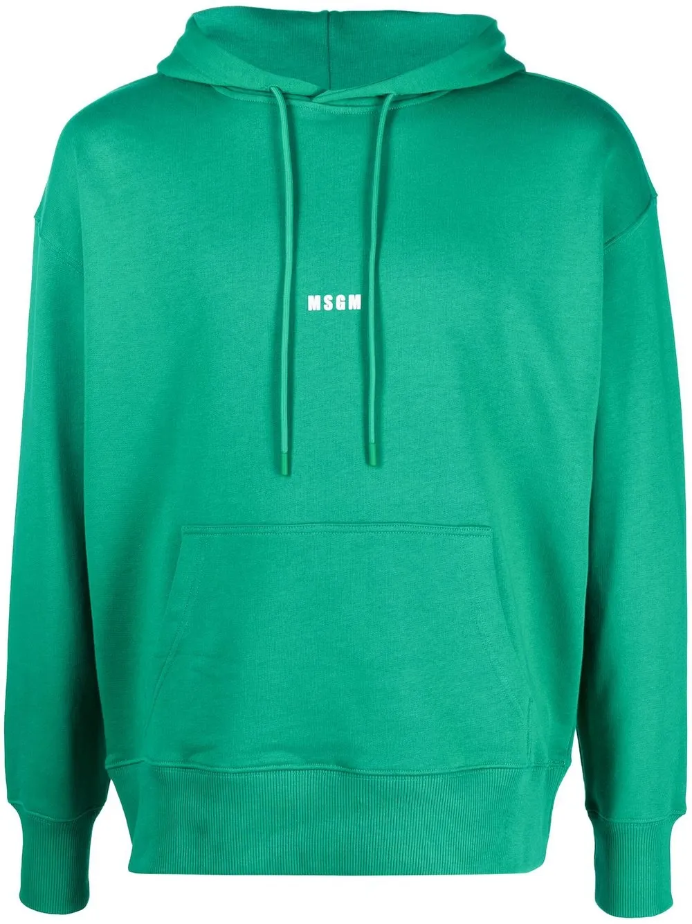 

MSGM logo-print drawstring hoodie - Green