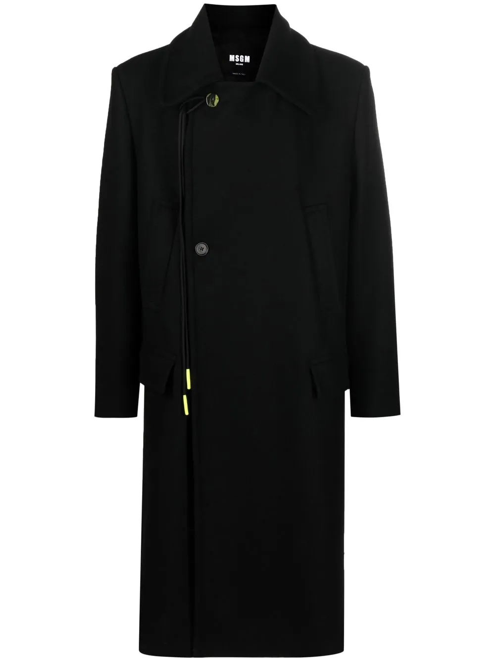 

MSGM single-breasted coat - Black