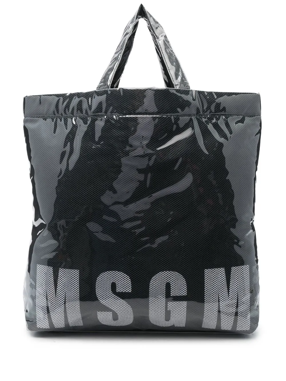 

MSGM tote con logo estampado - Negro