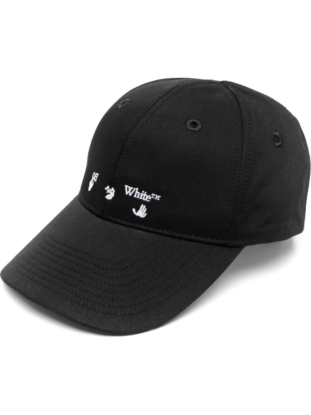 

Off-White gorra con logo Hands Off - Negro