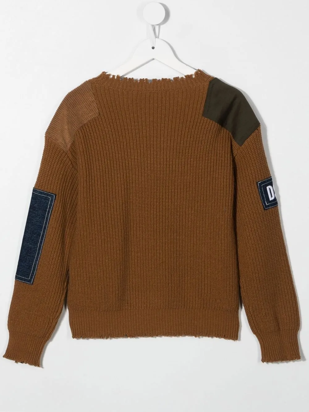 Dsquared2 Kids Trui met logopatch - Bruin