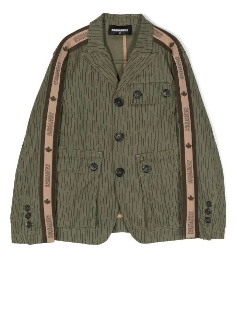 DSQUARED2 KIDS chamarra manga larga con detalle del logo 