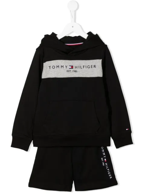 Tommy Hilfiger Junior Conjunto de moletom com logo bordado