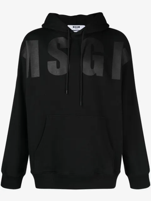 MSGM appliqué logo hoodie