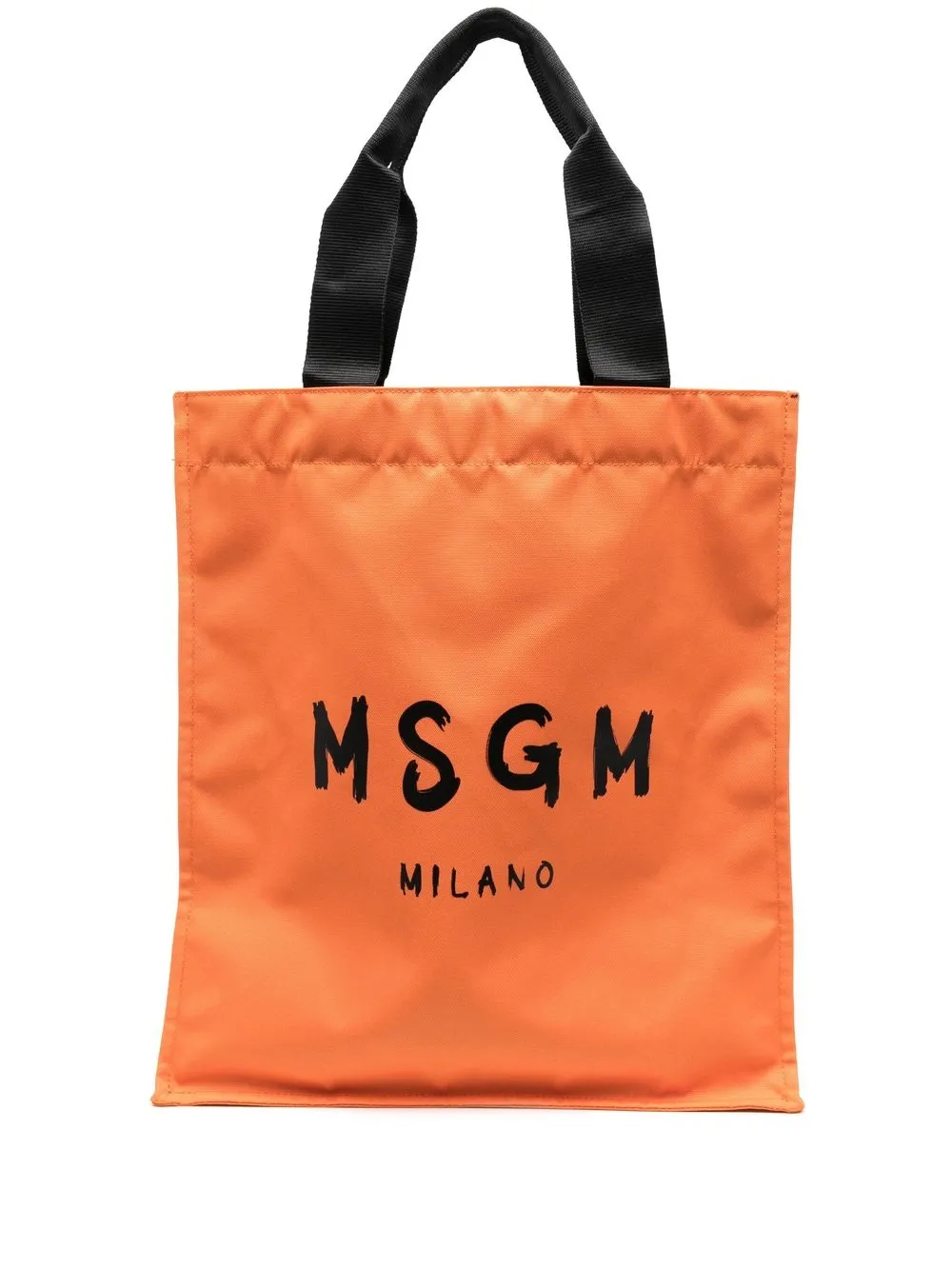 

MSGM tote con logo estampado - Naranja