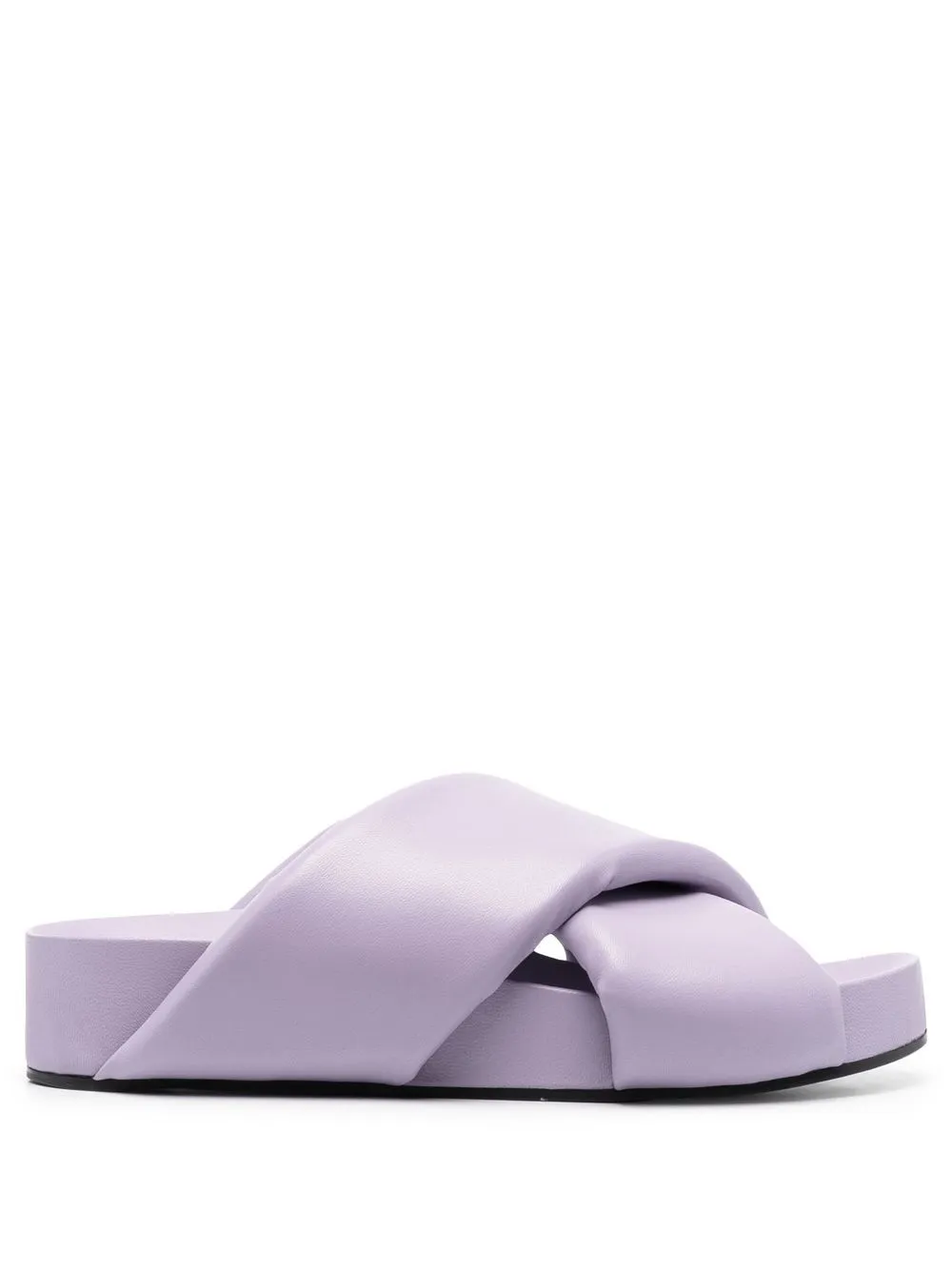 Jil Sander Purple Oversized Wrapped Sandals In Purple