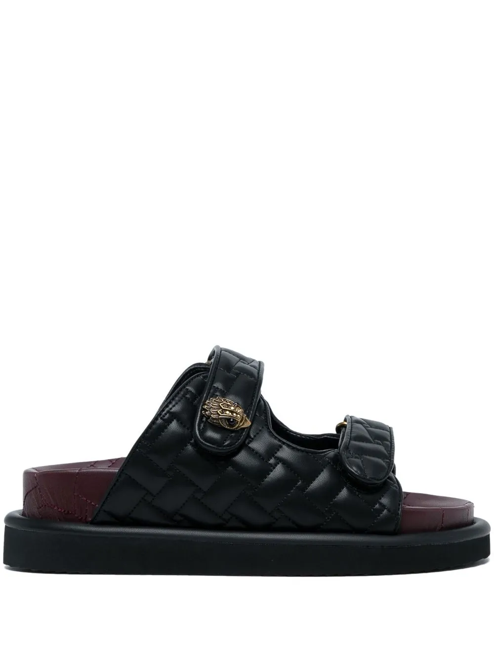 

Kurt Geiger London Orson quilted slides - Black