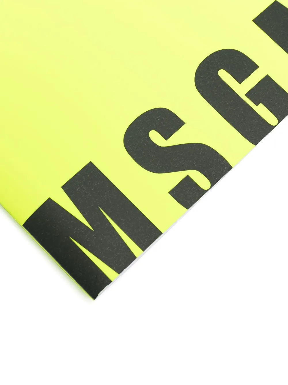 Msgm Logo-print Notebook In Gelb