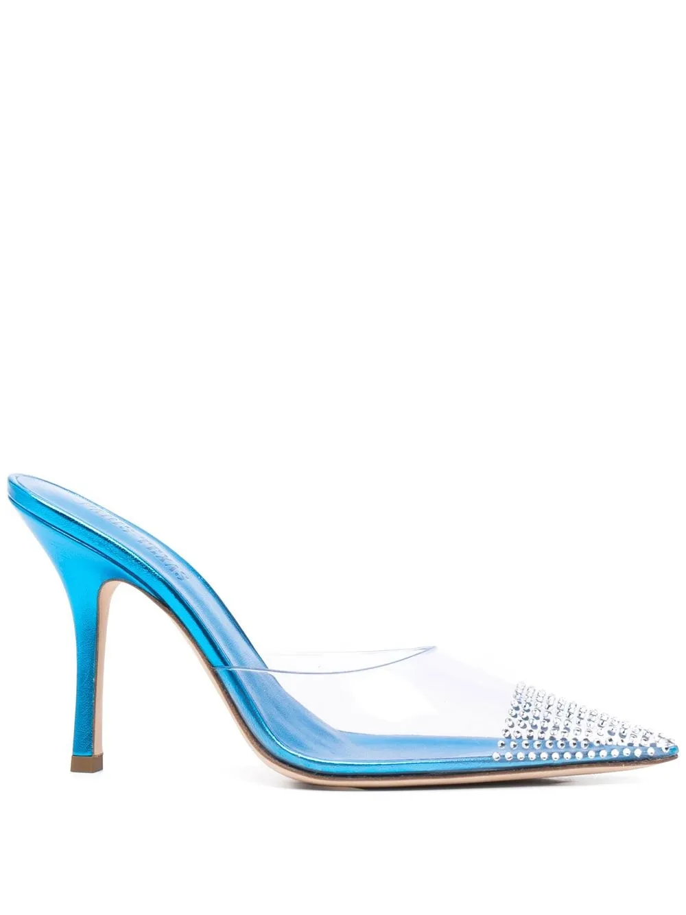 

Paris Texas transparent crystal sandals - Blue