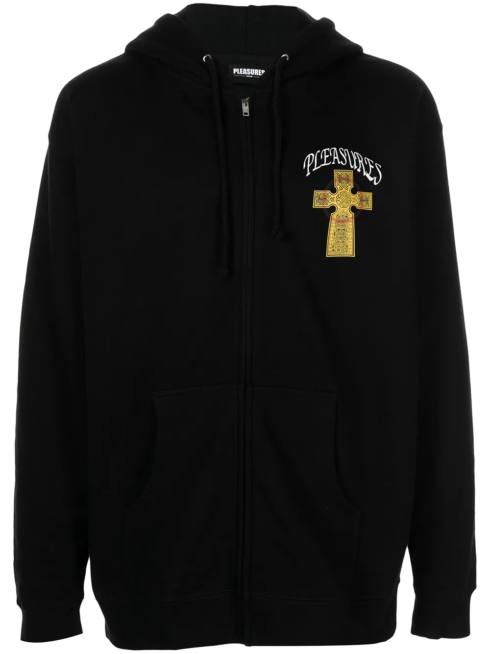 

Pleasures hoodie con cruz estampada - Negro