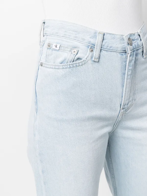 high-waisted straight-leg Jeans - Farfetch
