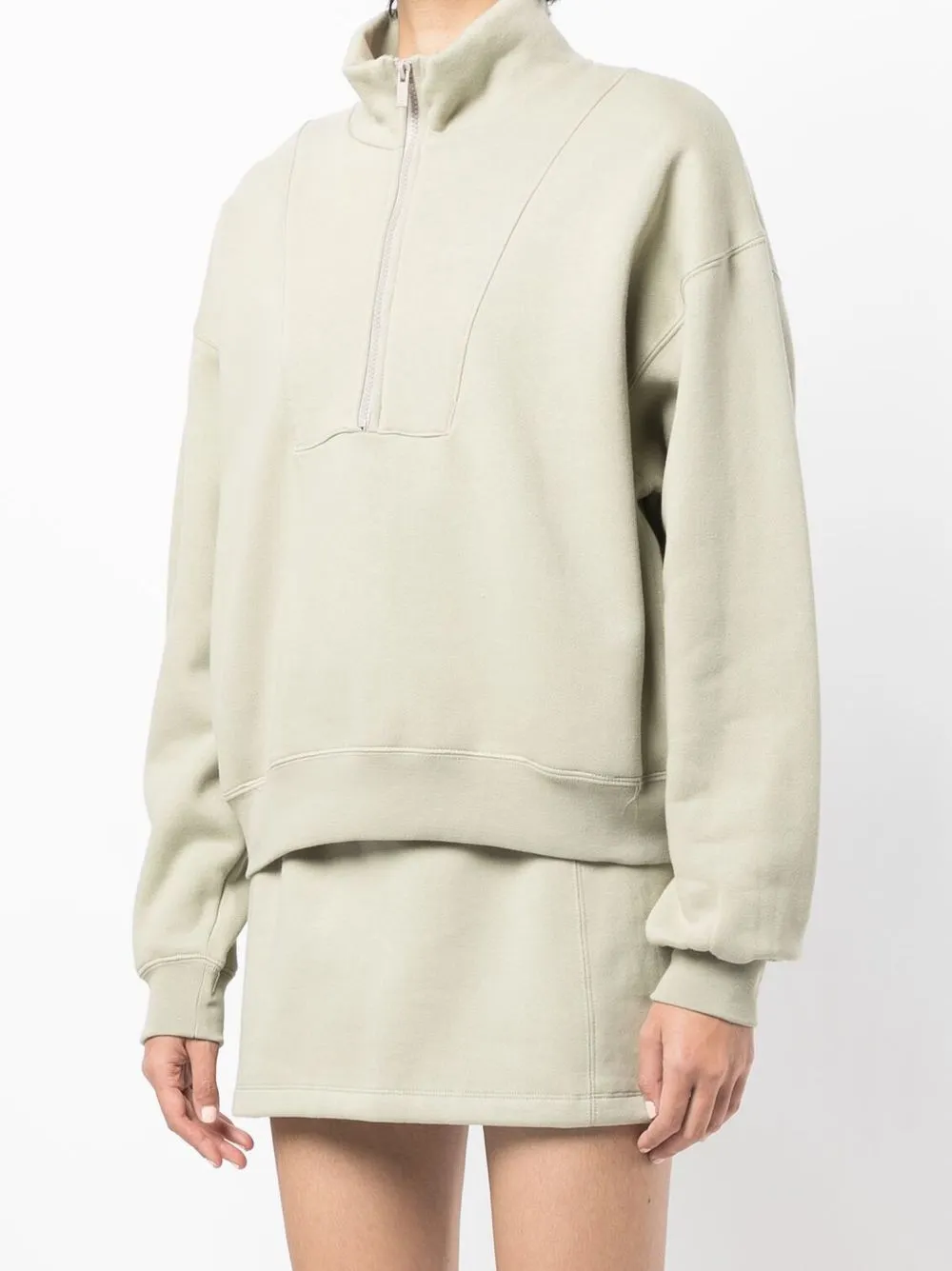  Fear Of God Essentials Pullover Mit Reißverschluss   Grün 