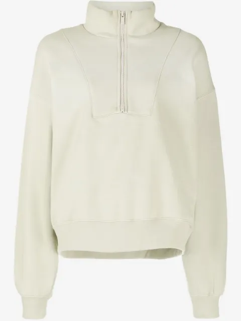 FEAR OF GOD ESSENTIALS zip-front funnel neck jumper
